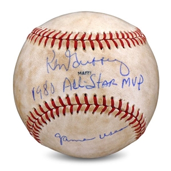 Ken Griffey Sr Signed & Inscribed 1980 All Star Game Used Baseball (Mears)